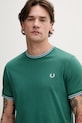 Fred Perry t-shirt bawełniany zielony M1588V