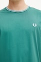 Fred Perry t-shirt in cotone verde M1588V