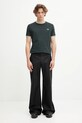 Βαμβακερό μπλουζάκι Fred Perry M1588V πράσινο