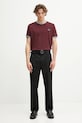 Хлопковая футболка Fred Perry M1588V бордо
