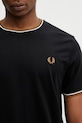 Fred Perry tricou bărbătesc din bumbac negru M1588V