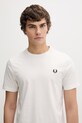 Fred Perry t-shirt bawełniany beżowy M1600V
