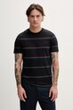 Fred Perry t-shirt bawełniany wzorzyste granatowy M1734