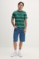 Fred Perry t-shirt bawełniany M1734 zielony AW25