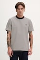 Fred Perry t-shirt bawełniany wzorzyste bordowy M6581
