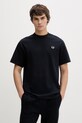 Fred Perry t-shirt bawełniany bawełna granatowy M8710