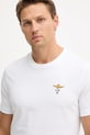 Βαμβακερό μπλουζάκι Aeronautica Militare λευκό TS1580UJ00372