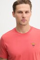 Aeronautica Militare t-shirt bawełniany czerwony TS1580UJ00372