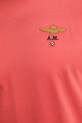 Aeronautica Militare t-shirt bawełniany TS1580UJ00372 czerwony