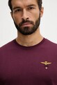 Abbigliamento Aeronautica Militare t-shirt in cotone TS1580UJ00372 granata