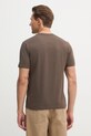 Odzież Aeronautica Militare t-shirt bawełniany TS1580UJ00372 brązowy