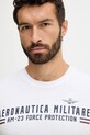 Aeronautica Militare t-shirt in cotone bianco TS1942UJ00538