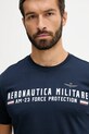 Одежда Хлопковая футболка Aeronautica Militare TS1942UJ00538 тёмно-синий