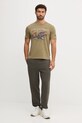 Aeronautica Militare t-shirt bawełniany TS2472UJ00708 zielony AW25