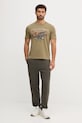 Aeronautica Militare tricou din bumbac TS2472UJ00708 verde AW25