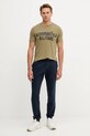 Хлопковая футболка Aeronautica Militare TS2478UJ00641 зелёный AW25