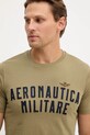 Хлопковая футболка Aeronautica Militare зелёный TS2478UJ00641