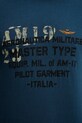 Хлопковая футболка Aeronautica Militare голубой TS2479UJ00641