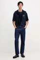 Памучна тениска BOSS Orange 50551471 тъмносин AW25
