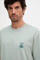 BOSS Orange t-shirt bawełniany zielony 50551637