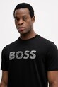 BOSS Orange t-shirt bawełniany czarny 50554616