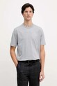 BOSS t-shirt bawełniany bawełna szary 50546404