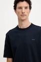Хлопковая футболка BOSS тёмно-синий 50546404
