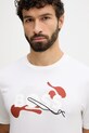 BOSS t-shirt bawełniany beżowy 50549282