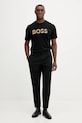 BOSS t-shirt bawełniany 50551902 czarny AW25