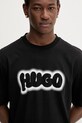 Бавовняна футболка Hugo Blue чорний 50549155
