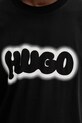 Бавовняна футболка Hugo Blue 50549155 чорний