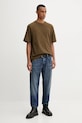 G-Star t-shirt bawełniany D26817.D593 brązowy AW25