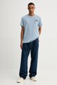 G-Star t-shirt bawełniany D26823.D976 niebieski AW25