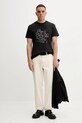 G-Star t-shirt bawełniany D26824.D975 czarny AW25