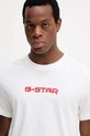G-Star t-shirt bawełniany biały D26832.D975