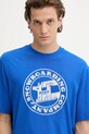 Hugo Blue t-shirt bawełniany niebieski 50546246