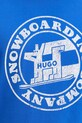Hugo Blue t-shirt bawełniany 50546246 niebieski