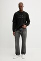 Hugo Blue longsleeve bawełniany 50546541 czarny AW25