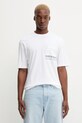 Hugo Blue t-shirt bawełniany regular biały 50549120