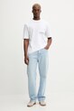 Hugo Blue t-shirt bawełniany 50549120 biały AW25