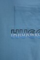 Βαμβακερό μπλουζάκι Hugo Blue 50549120 μπλε