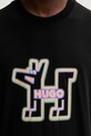Бавовняна футболка Hugo Blue 50549162 чорний