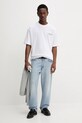 Hugo Blue t-shirt bawełniany 50549769 biały AW25