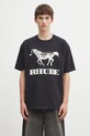 RHUDE t-shirt bawełniany Dinero nadruk czarny RHFW25TT01012