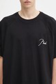 RHUDE t-shirt bawełniany Classique raglan czarny RHFW25TT09012