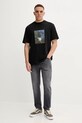 HUGO t-shirt bawełniany 50545995 czarny AW25