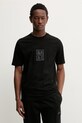 HUGO t-shirt bawełniany pozostałe czarny 50546804
