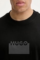 HUGO t-shirt bawełniany czarny 50546867