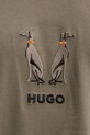 HUGO t-shirt bawełniany 50549154 zielony