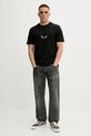 HUGO t-shirt bawełniany 50549154 czarny AW25